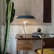 Lampa stołowa Model 548 Ciemny mosiądz - pomarańczowy Astep