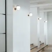 Lampa ścienna Le Sfere Model 237-1 szampańska z przewodem Astep