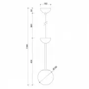 Lampa wisząca Gladio czarna Ummo