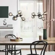 Lampa wisząca Atom 57 cm przydymiona Halo Design
