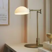 Lampa ścienna Kjobenhavn swingarm antyczny mosiądz Halo Design