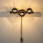 Lampa wisząca Monica szkło przydymione White Label Living