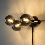 Lampa wisząca Monica szkło przydymione White Label Living