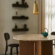 Stół Androgyne 120 Cm Naturalny Dąb-Piaskowy Kamień Audo Copenhagen