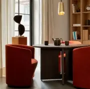 Stół Androgyne 120 Cm Przydymiony Dąb-Piaskowy Kamień Audo Copenhagen
