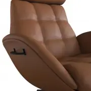 Fotel Wypoczynkowy Chester Z Podnóżkiem Omaha Cognac Brown Flexlux