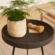 Stolik pomocniczy Bowl Wood Waste Edition Grey Mater