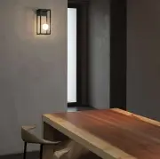 Lampa ogrodowa Abachina wersja ścienna czarna Karman