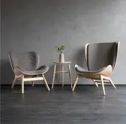 Fotel Conversation Piece czarny dąb Shadow Umage
