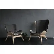 Fotel Conversation Piece czarny dąb Shadow Umage