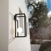 Lampa Abachina wersja podłogowa czarna double Karman