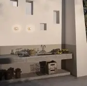 Lampa zewnętrza Agua mleczna Karman