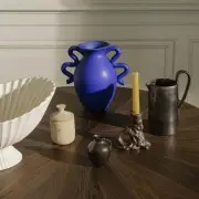 Świecznik Dito pojedynczy niebieski Ferm Living