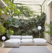 Pufa ogrodowa Square terakotowa kave home