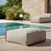 Pufa ogrodowa Square zielona kave home