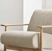 Fotel Visti Nantes Light Beige dąb olejowany Bolia