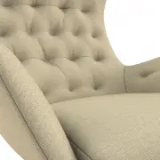 Fotel Linden z podnóżkiem Copparo Sandy Beige