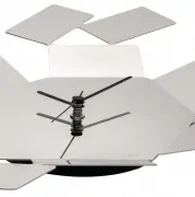 Zegar ścienny La Stanza dello Scirocco srebrny Alessi