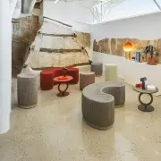 Stolik kawowy Totem 40 cm jasnoniebieski Sancal