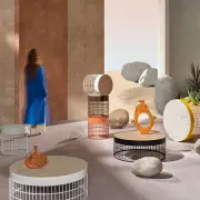 Stolik okazjonalny Mesh biały - ceramiczny Pode