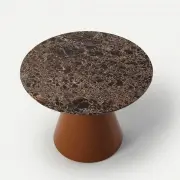 Stolik Pion Petra 40 cm marmur emperador gold Sancal