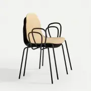 Krzesło Body 362.43.7 z podłokietnikami Sancal