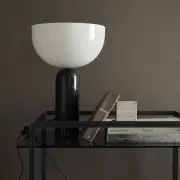 Lampa stołowa Kizu 35 cm szary marmur New Works