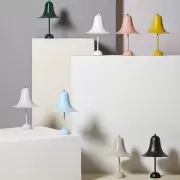 Lampa stołowa Pantop połysk czerwona Verpan
