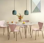 Stół Superellipse 135 cm laminat special szary Fritz Hansen