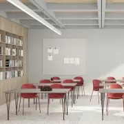 Stół Superellipse 135 cm laminat special szary Fritz Hansen