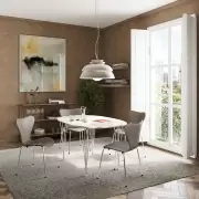 Stół Superellipse 135 cm laminat special szary Fritz Hansen