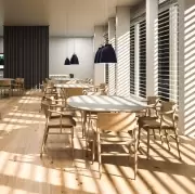 Stół Superellipse 135 cm laminat special szary Fritz Hansen