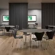 Stół Superellipse 135 cm laminat special szary Fritz Hansen