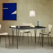 Stół Superellipse 135 cm laminat special szary Fritz Hansen