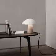 Lampa stołowa Night Owl biała podstawa jesionowa Fritz Hansen