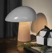 Lampa stołowa Night Owl biała podstawa jesionowa Fritz Hansen