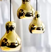 Lampa wisząca Calabash 15.8 cm złota Fritz Hansen