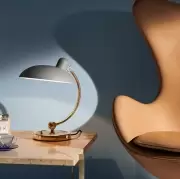 Lampa stołowa Kaiser Idell Luxus czerwona Fritz Hansen