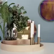 Świecznik Candleholder Large mosiądz Fritz Hansen
