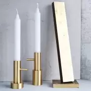 Świecznik Candleholder Large mosiądz Fritz Hansen