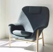 Fotel Drape niski Ultra Leather dąb Normann Copenhagen