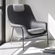 Fotel Drape niski Ultra Leather dąb Normann Copenhagen