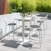 Krzesło barowe do ogrodu Coupole czarne Emu