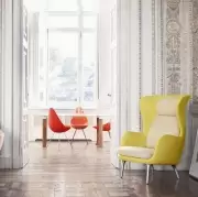 Krzesło Drop 3110 oliwkowa zieleń Fritz Hansen