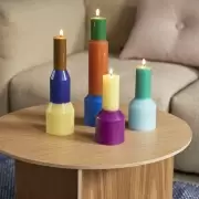 Świeca Pillar S fuschia HAY