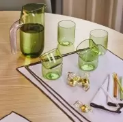 Szklanka Tint żółta z białym obręczem 2 szt. Hay