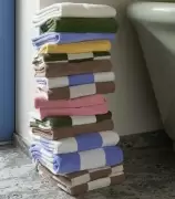 Ręcznik łazienkowy Check różowy Hay