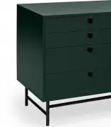 Komoda Punto 150 cm ciemnozielona Teulat