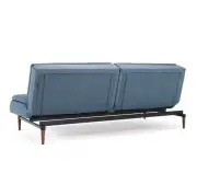 Sofa rozkładana Dublexo 558 Soft Indigo ciemne drewno Innovation