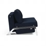 Sofa rozkładana Cubed 160 cm chromowana podstawa Dance Blue Innovation